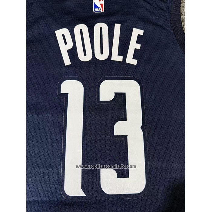 Camiseta Washington Wizards Jordan Poole #13 Statement 2024-25 Azul